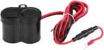 Cargador para manillar de Moto   12V + USB