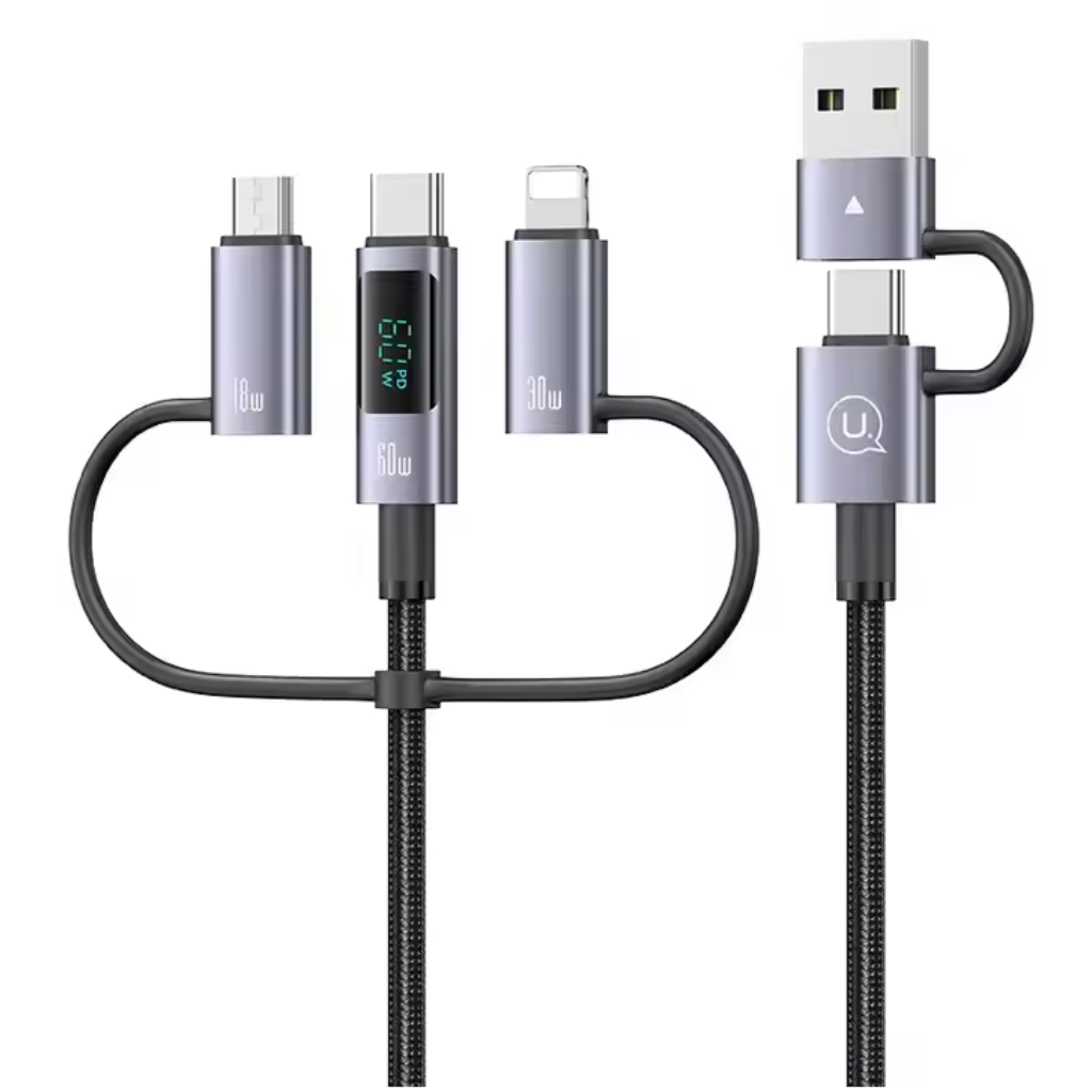 dlimgs.php_-846.png Cable de Datos 6 en 1 60 W 1.2M Gris SJ713 USAMS - Imagen 1