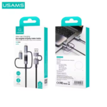 Cable de Datos 6 en 1  60 W  1.2M  Gris  SJ713  USAMS - Imagen 2