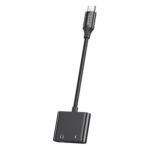 Adaptador de Audio 3.5 a Tipo C   Puerto de Carga PD 60W  AU 15  SJ598  USAMS