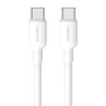 Cable de Datos U84   USB C a USB C  PD 20W  1M  Blanco  SJ613  USAMS - Imagen 2