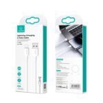 Cable de Datos U84   USB A a Lightning  2M  2.4A  Blanco  SJ605  USAMS - Imagen 2