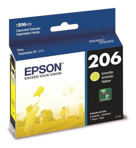 dlimgs.php_-8520.jpg Cartucho EPSON 206 Amarillo Original Compatible con XP2101 - Imagen 1
