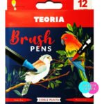 Marcadores Pincel Teoría   12 und  Doble Punta