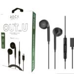 Manos Libres Stereo ROCA Out_U   Tipo C  Negro (tipo iPhone)  Universal