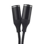Adaptador ROCA   USB C a 2x Tipo C  Negro  Audio y Carga - Imagen 4