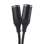Adaptador ROCA   Lightning a 2x 3.5mm  Negro  Audio y Carga - Imagen 3