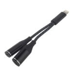 Adaptador ROCA   Lightning a 2x Lightning  Negro  Audio y Carga - Imagen 2