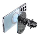 Cargador Auto Magnético 15W   Inalámbrico  Ultra delgado  Con soporte para Ventilación  Gris  CD170  USAMS - Imagen 3