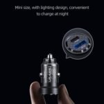Cargador Auto C35   PD45W + OCQC3.0  Transparente  Aluminio  Negro  CC175  USAMS - Imagen 3