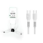 Cable de Datos ROCA   PD  USB C a USB C    20cm  3A  60W  Blanco - Imagen 2