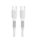 Cable de Datos ROCA   PD  USB C a USB C  200cm  3A  60W  Blanco