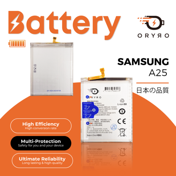 dlimgs.php_-90.png Batería para Samsung A256/A355/A556/A25/A35/A55 EB-BA256ABS ORYRO