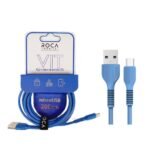 Cable de Datos ROCA   VIT  USB a microUSB  200cm  2.4A  Azul - Imagen 2