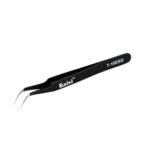 Pinza Curva Antiestática Negra   ESD T-15  Kaisi