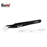 Pinza Curva Antiestática Negra   ESD T-15  Kaisi - Imagen 3