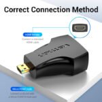 Adaptador Micro HDMI a HDMI   Macho/Hembra / Negro  AITB0  Vention - Imagen 3