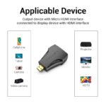 Adaptador Micro HDMI a HDMI   Macho/Hembra / Negro  AITB0  Vention - Imagen 7
