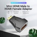 Adaptador Mini HDMI a HDMI Macho/Hembra / Negro   AISB0 Vention