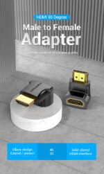 Adaptador HDMI de 270°   Macho/Hembra / Negro  AINB0  Vention