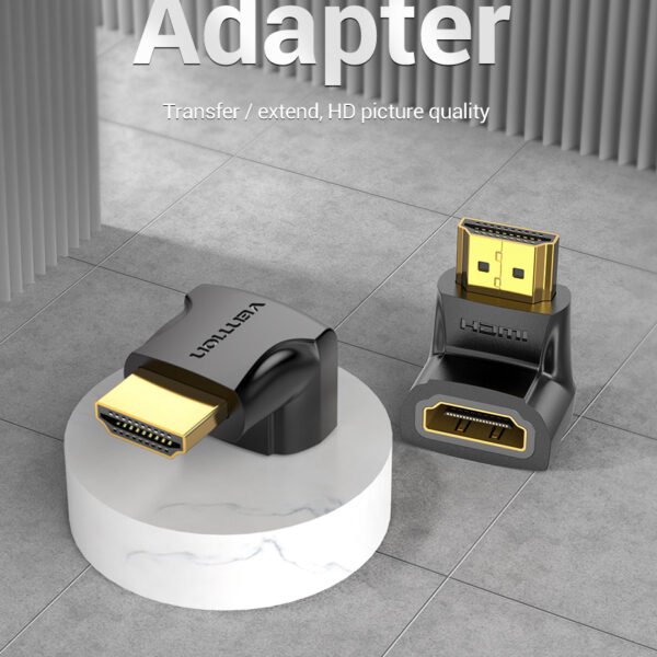 dlimgs.php_-9338.jpg Adaptador HDMI de 270° Macho/Hembra / Negro AINB0 Vention