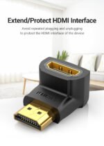 Adaptador HDMI de 270°   Macho/Hembra / Negro  AINB0  Vention - Imagen 3