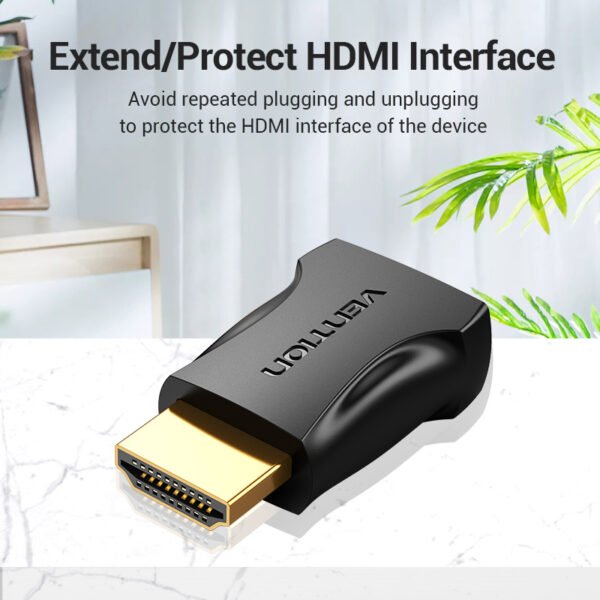 Adaptador HDMI   Macho/Hembra / Negro  AIMB0  Vention