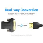 Adaptador HDMI a DVI (24+1)   Hembra/Macho / Negro  AILB0  Vention - Imagen 4