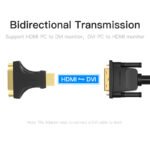 Adaptador HDMI a DVI (24+5)   Macho/Hembra / Negro  AIKB0  Vention - Imagen 3