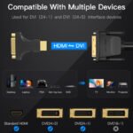 Adaptador HDMI a DVI (24+5)   Macho/Hembra / Negro  AIKB0  Vention - Imagen 7