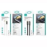 Cable de Datos   USB C a Lightning  Angulo recto  PD 20W  1.2M  Negro  SJ583  USAMS - Imagen 2