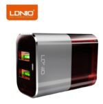 Cargador Pared A2206   Micro USB  2.4A  2 USB  Negro/Gris  LDNIO - Imagen 3
