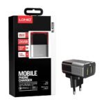 Cargador Pared A2206   Micro USB  2.4A  2 USB  Negro/Gris  LDNIO - Imagen 4
