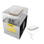 Cargador Pared A2205   Tipo C  2.4A  2 USB  Luz LED  Blanco   LDNIO