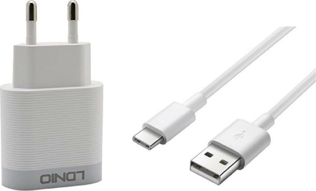 Cargador Pared A303Q   Tipo C  18W  1USB QC3.0  Carga Rápida  Blanco  LDNIO - Imagen 3