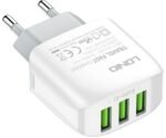 Cargador Pared A3312   Micro USB  2.4A  3 USB  Blanco   LDNIO - Imagen 2