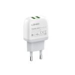 Cargador Pared A2219   Micro USB  2.4A  2USB  Blanco  LDNIO - Imagen 2