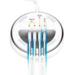 Cargador Inalámbrico de Escritorio AW003   32W  PD30W+ QC18W+2Auto-ID  Carga  Rápida  Blanco  LDNIO - Imagen 2