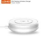 Cargador Inalámbrico de Escritorio AW003   32W  PD30W+ QC18W+2Auto-ID  Carga  Rápida  Blanco  LDNIO - Imagen 4