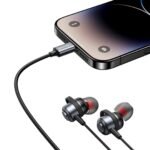 Manos Libres Stereo Mini Tipo C   1.2 M  EP-48  Negro  SJ758  USAMS - Imagen 2