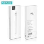 Lápiz capacitivo activo recargable Símil Apple Pen   Blanco  Sin clip  ZB057  USAMS