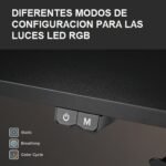 Escritorio gamer RGB Brateck con espejos - Imagen 2