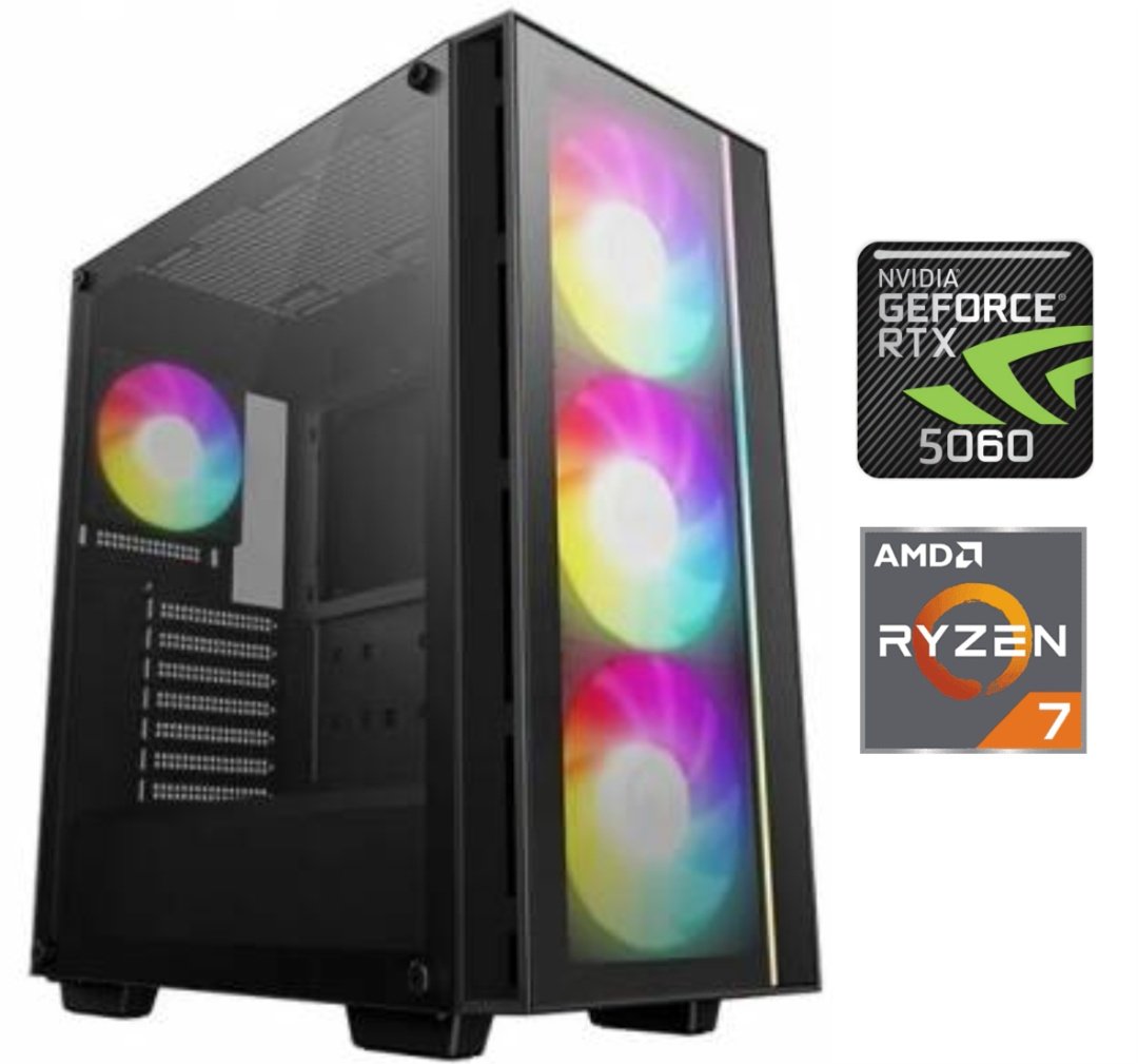 1205804ae293d5c0419f3d96cfc6d511.jpg Equipo Gamer Ryzen 7 8700F, 16GB, 1TB NVMe, RTX 5060 8GB - Imagen 1