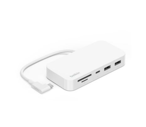 130996.jpg BELKIN INC011TTWH ADAPTADOR 6 EN 1 USB-C MULTIPORT HUB* - Imagen 1