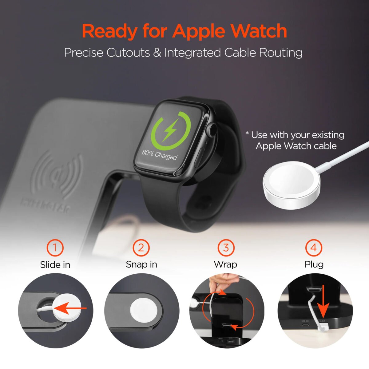 Estación de Carga Hypergear 3en1 Para Dispositivos Qi - Imagen 2