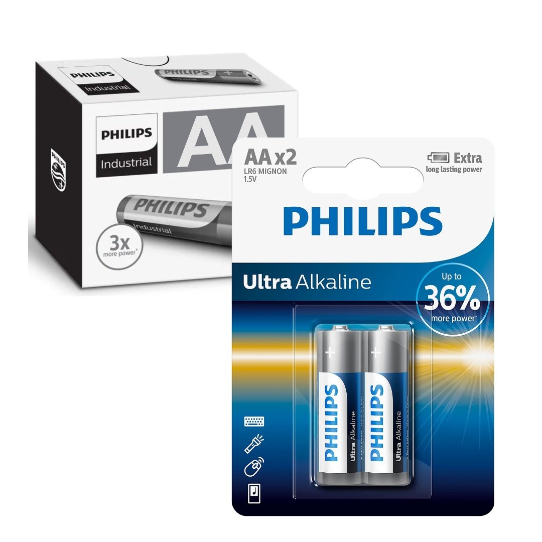 1b176cf6a14db417cf2edc86abae81e9.jpg Pack de 12 blister de Pilas Ultra alcalinas Philips AA X 2 unidades - Imagen 1