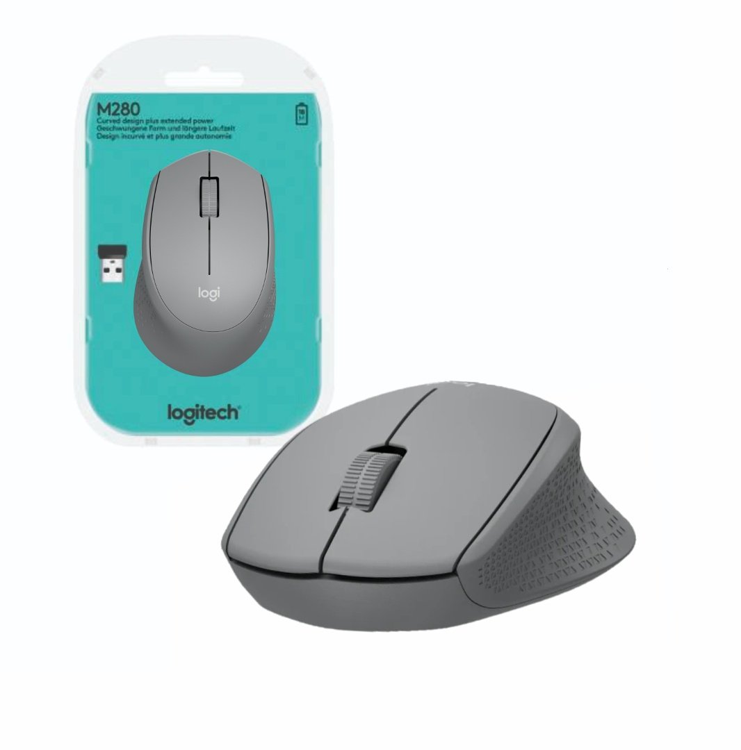 223f98940ee7270527f4a4fc407c36b0.jpg Mouse inalambrico Logitech M280 gris - Imagen 1