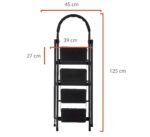 Escalera 4 escalones negra - Imagen 2