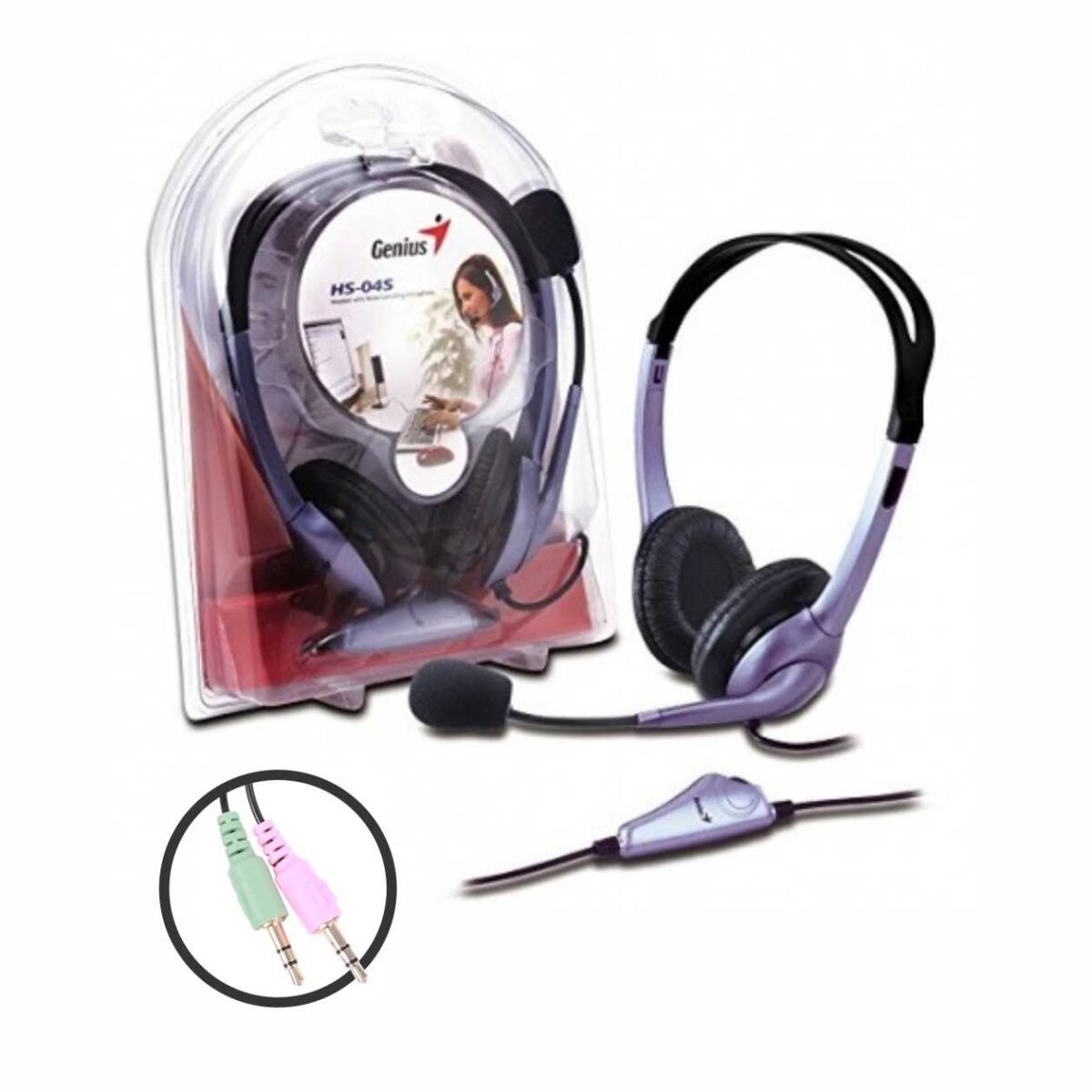 Auriculares Genius HS-04S c/micrófono y anulación de ruido - Imagen 5