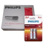 Pack de 12 blister de Pilas alcalinas Philips AA X2 unidades